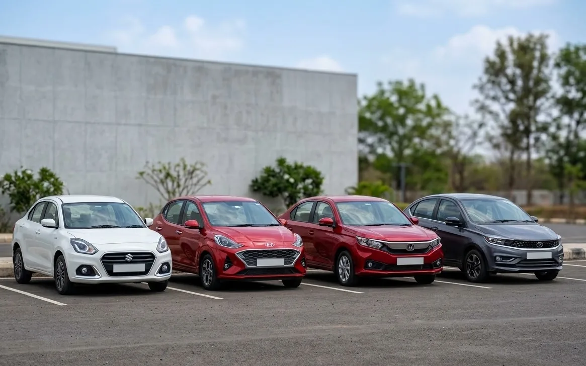 Sedan cars available for hire with MD Cabs in Jorhat
